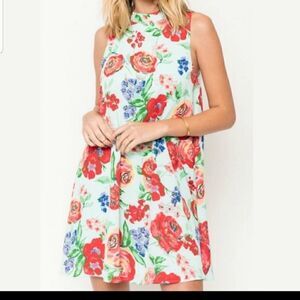 Everly Women's Floral Swing Dress Sz Medium